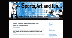Desktop Screenshot of blog.artandsports.net